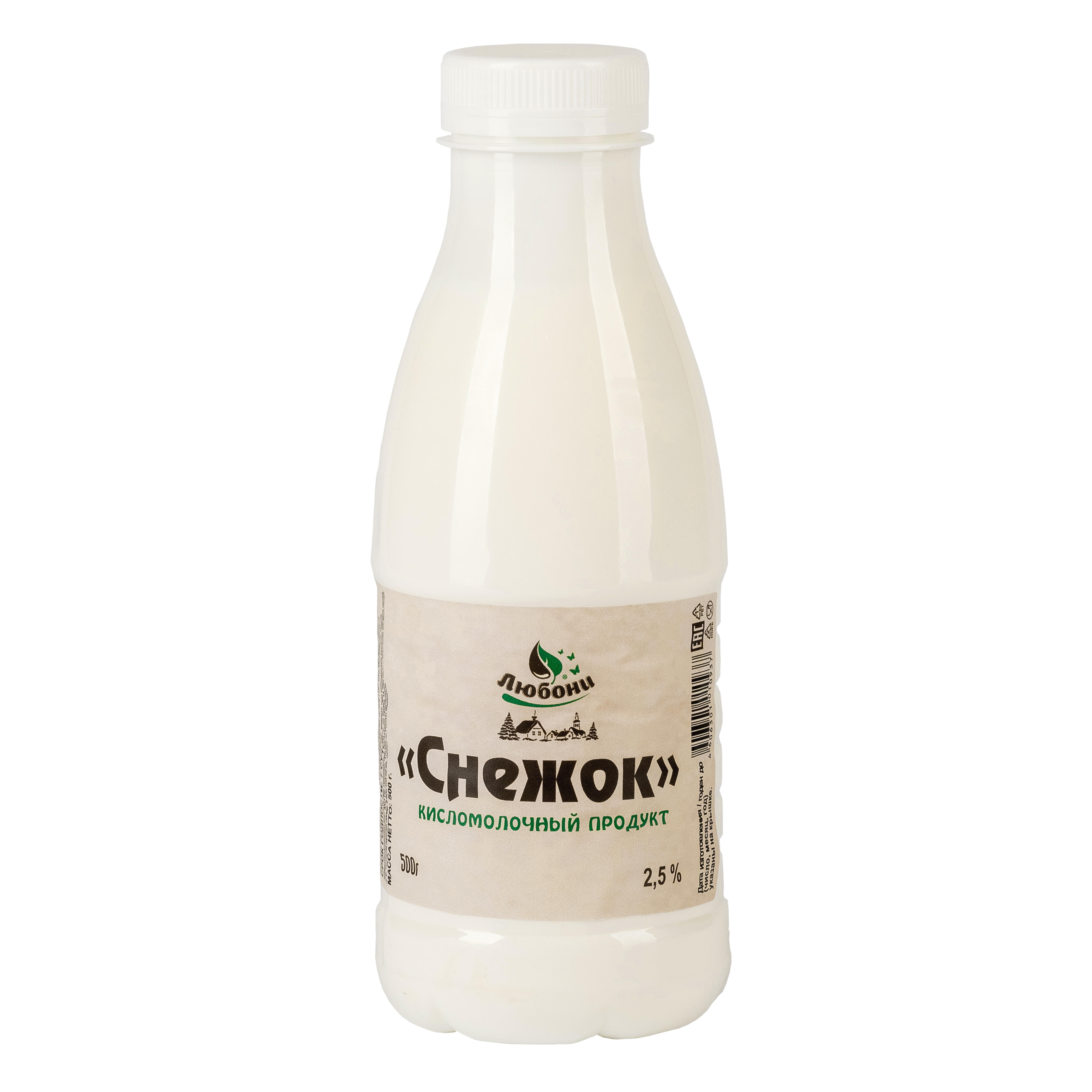 Кисломолочный напиток «Снежок» 2,5% 500г.
